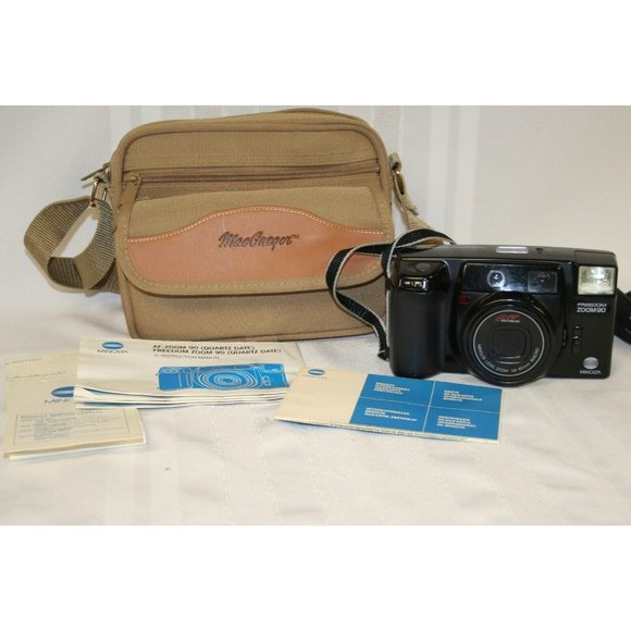 Minolta Freedom Zoom 90 W/ Instruction Manual & Case
